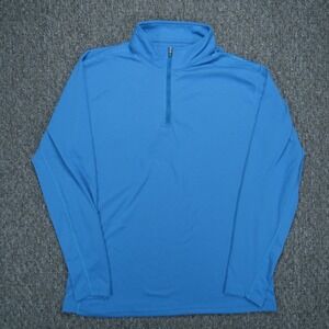 Arborwear Pullover Mens Medium Blue Drirelease Quarter Zip